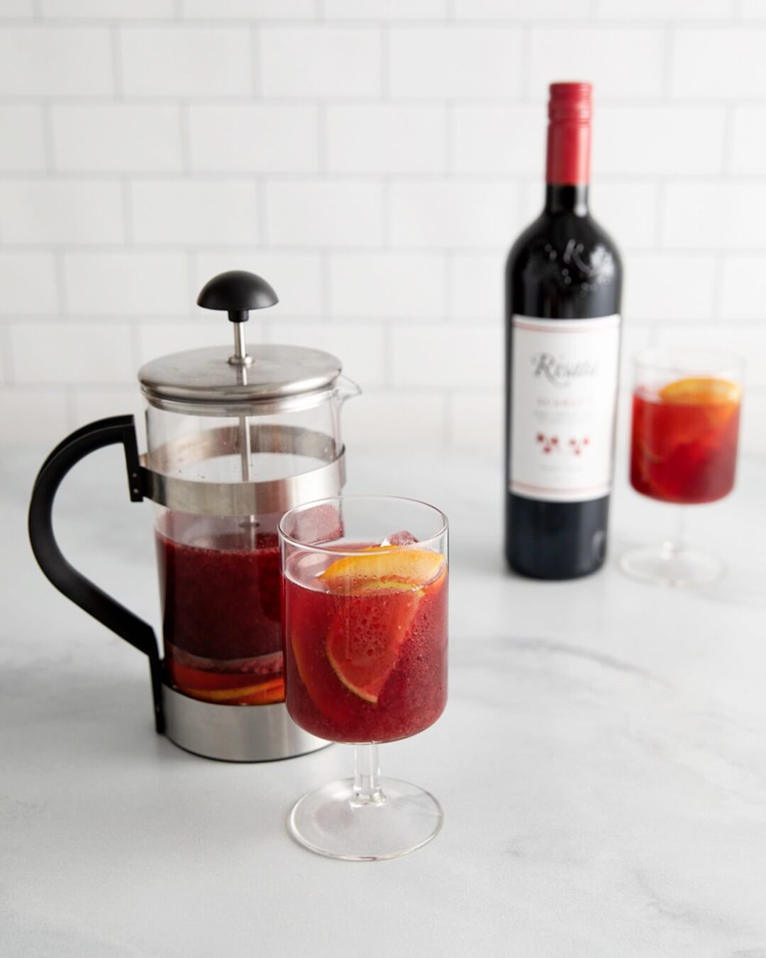 Risata Scarlet French Press Sangria Cocktail