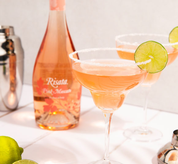 Risata Pink Moscato-Rita Cocktail